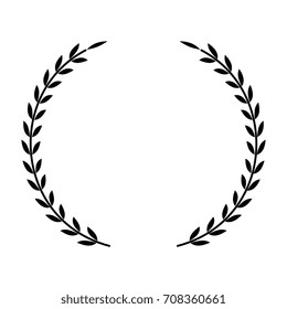 wreath crown isolated icon