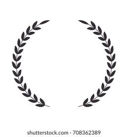 wreath crown isolated icon
