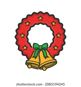 Wreath to decorate doors for Christmas