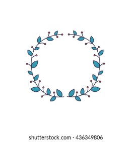 wreath. decoration element. vector illustration
