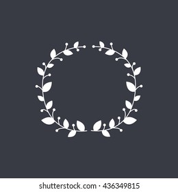 wreath. decoration element. vector illustration