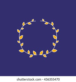 wreath. decoration element. vector illustration