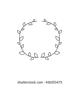 wreath. decoration element. vector illustration
