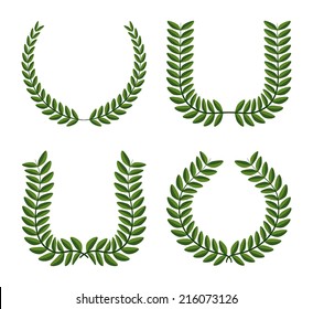 wreath design over background vector illustration 