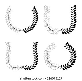 wreath design over background vector illustration 