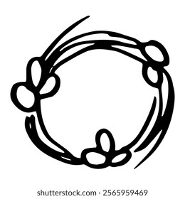 Corona con huevos. Ilustración vectorial