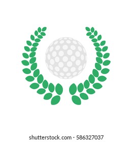 Wreath emblem symbol icon vector illustration graphic design
