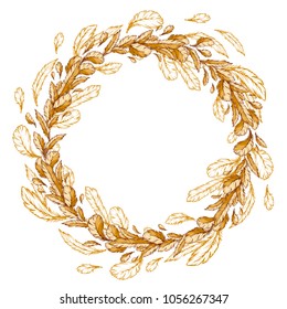 A wreath of feathers.