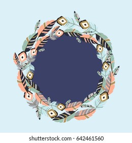 Wreath of feathers