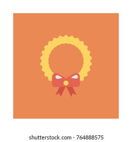 wreath flat icon