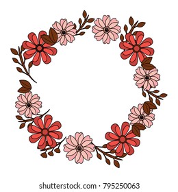 wreath floral petals ornament decoration romantic