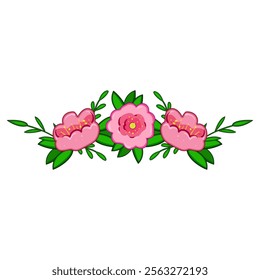 wreath flower crown cartoon. fashion garden, handmade romantic, whimsical colorful wreath flower crown sign. isolated symbol vector illustration