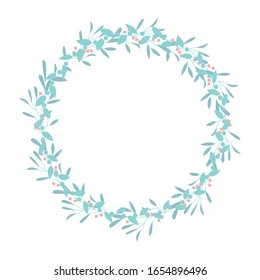 Wreath flower vector design, beautiful wreath for wedding decoration