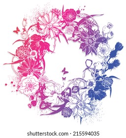 Wreath of flowers