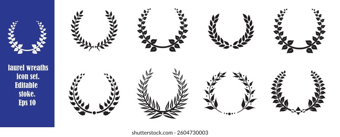 Wreath with flowers, branches and leaves. Elegant logo template. vector illustration for label. Eps 10