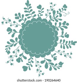 wreath, flowers, frame