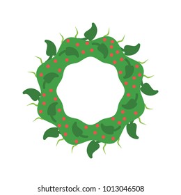 Wreath, flowers icon