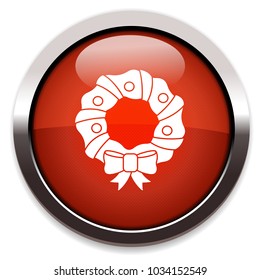 wreath flowers icon
