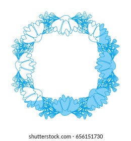 wreath of flowers icon