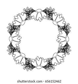 wreath of flowers icon
