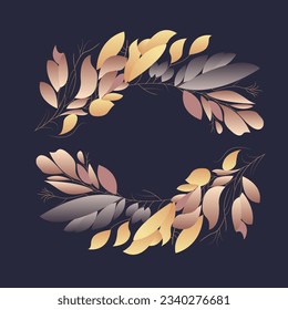 wreath of flowers and leaves