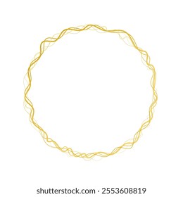 Wreath frame in gold for material