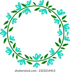 wreath frame heavenly flowers birth