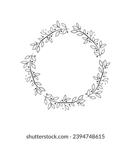 wreath frame made of tree twigs png