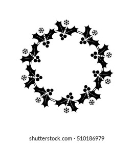 Wreath Garland Christmas Design Vector Element for Design