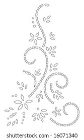 Wreath henna design.
