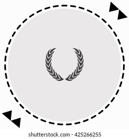 Wreath icon Flat Design. Isolated Illustration.
