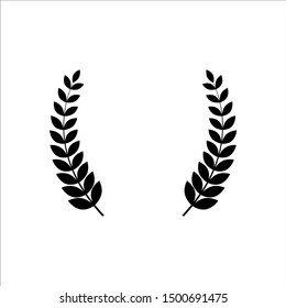 Wreath icon, logo isolated on white background