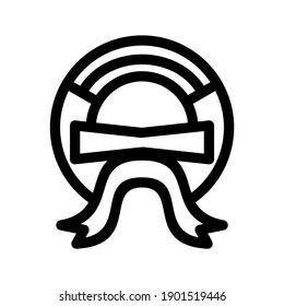 wreath icon or logo isolated sign symbol vector illustration - high quality black style vector icons
