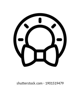 wreath icon or logo isolated sign symbol vector illustration - high quality black style vector icons
