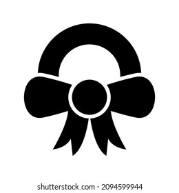 wreath icon or logo isolated sign symbol vector illustration - high quality black style vector icons
