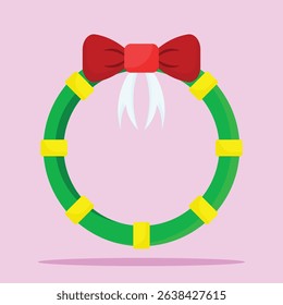 Wreath icon. Subtable to place on Christmas day, relegion, etc.