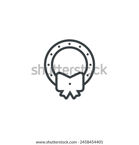 Wreath icon, wreath vector illustration