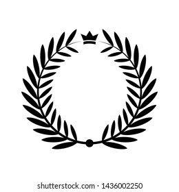 Wreath Icon - Vector Illustration, Logo Template. 