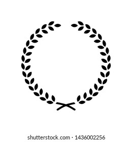 Wreath Icon - Vector Illustration, Logo Template. 