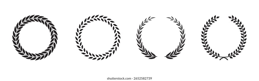 Wreath icon vector. Leaves and lemon, wedding invitation and cards, logo design. Vector illustration eps 10