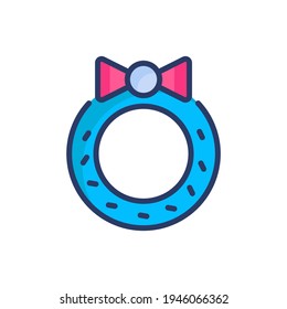 Wreath icon in vector. Logotype