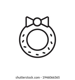 Wreath icon in vector. Logotype