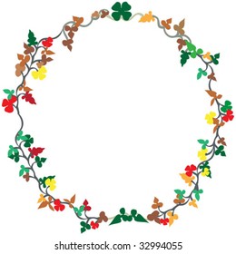 Wreath isolated on white background