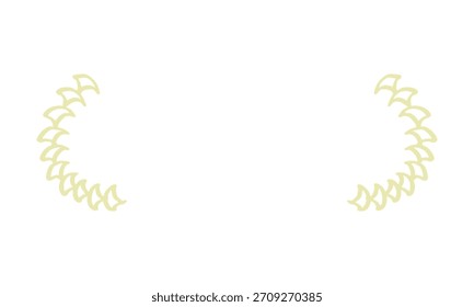Diseño decorativo del elemento de laurel de la corona