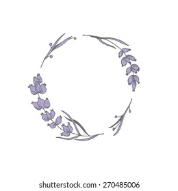 a wreath of lavender for your design