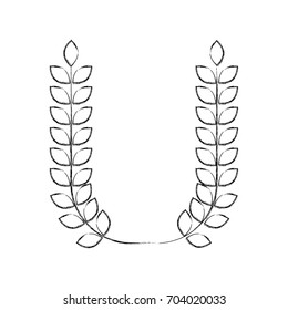 wreath leaf isolated icon