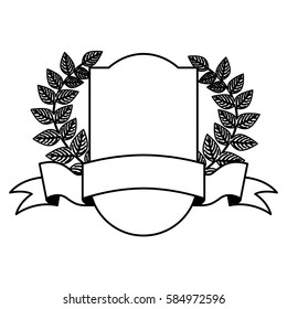 wreath leafs crown emblem