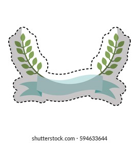 wreath leafs crown icon