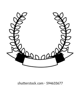 wreath leafs crown icon