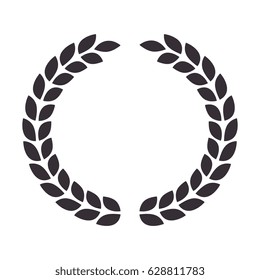 wreath leafs crown icon
